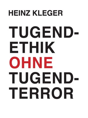 cover image of Tugendethik ohne Tugendterror